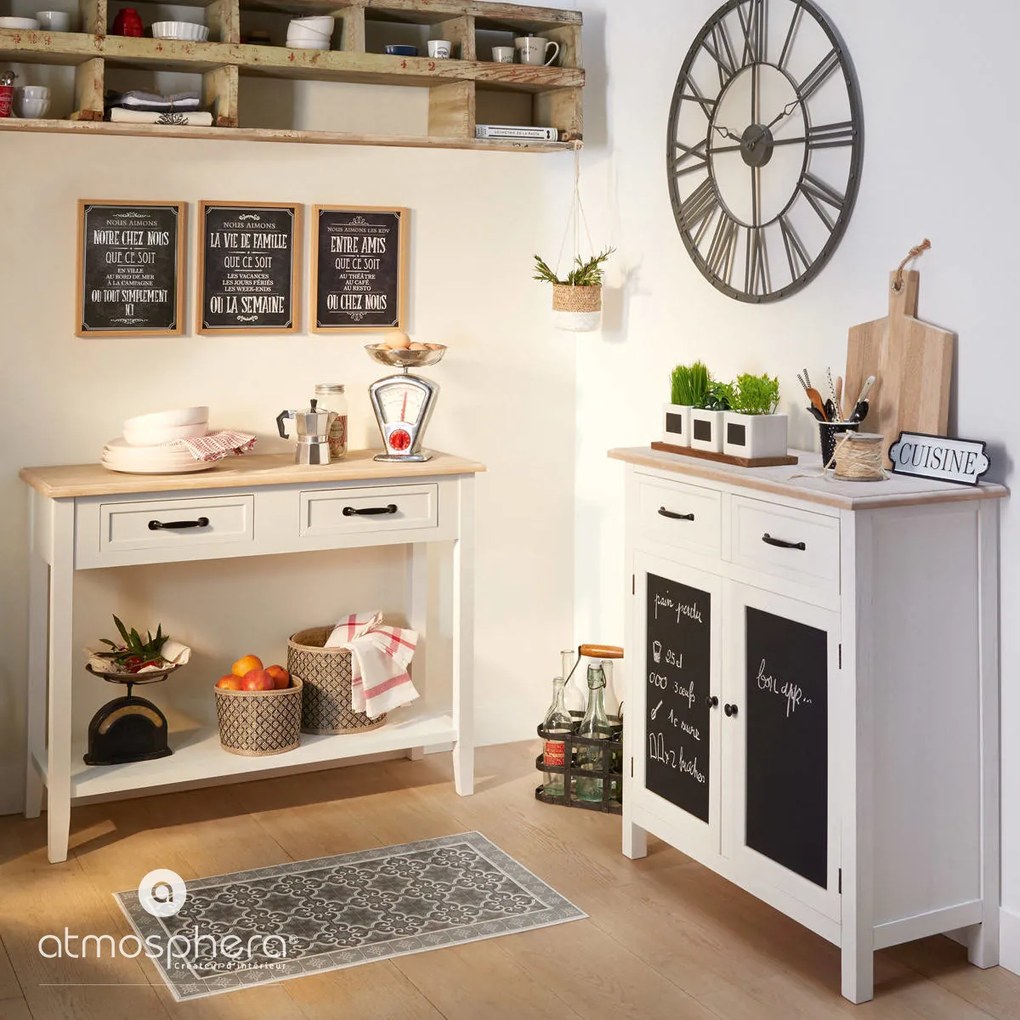 Zegar na ścianę Ø 70 cm, metalowy z cyframi rzymskimi, Atmosphera