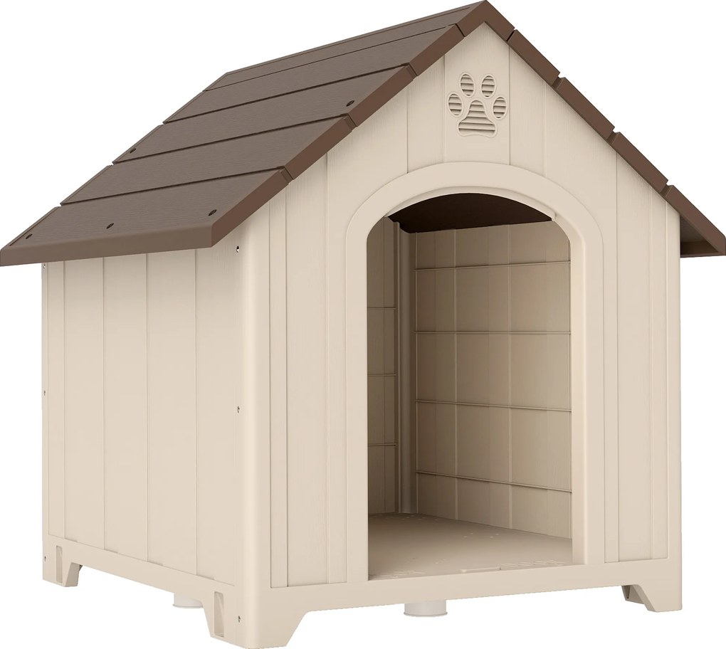 PawHut Budka dla psa, wodoodporny schron dla średnich/dużych psów, Wymiary: 88L x 79B x 89H cm | Aosom PL