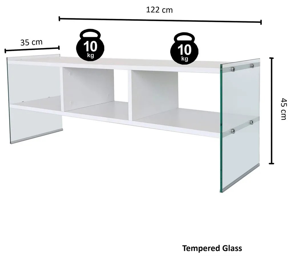 Stolik pod telewizor Glass
