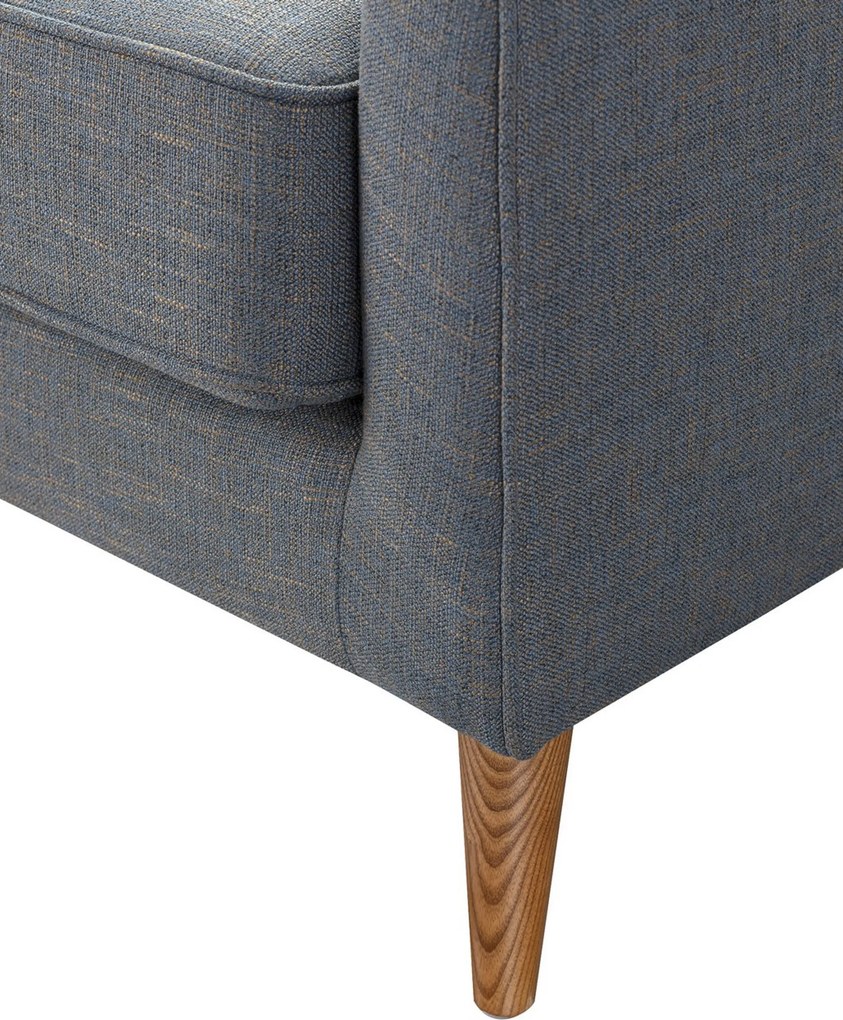 Sofa narożna Venuste denim blue/brown