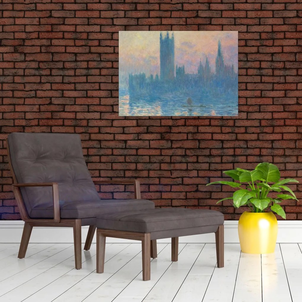 Obraz - Claude Monet, The Houses of Parliament, Sunset, reprodukcje (70x50 cm)