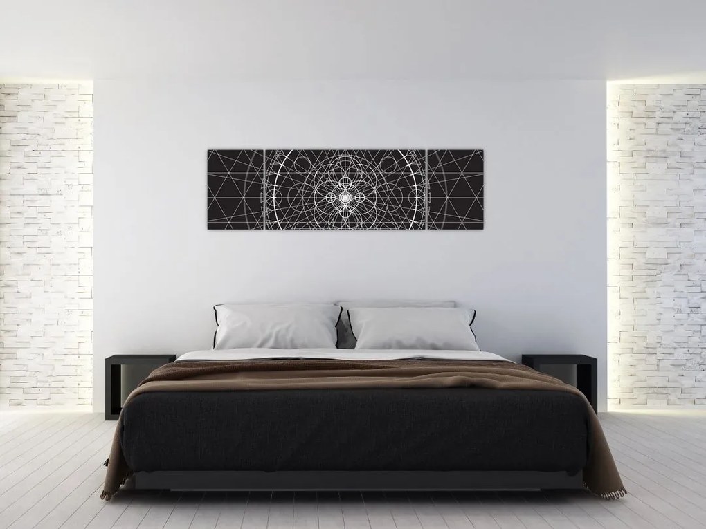 Obraz - Abstrakcja zegara (170x50 cm)