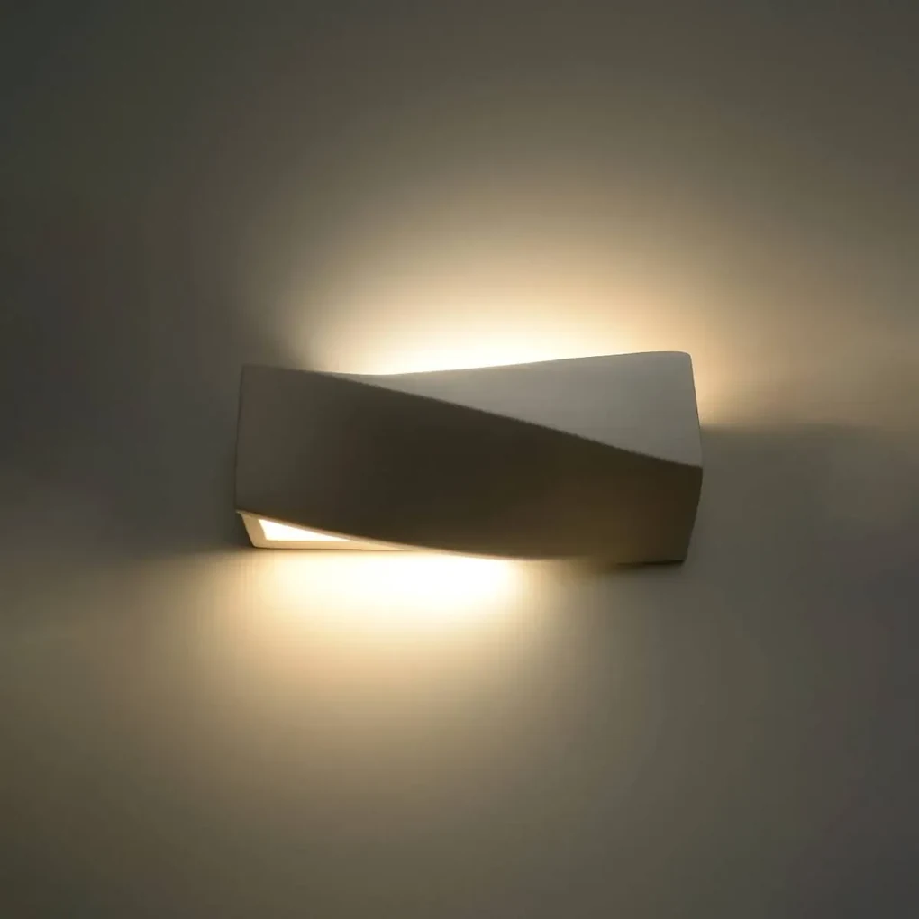 Kinkiet ceramiczny SIGMA MINI biały SOLLUX  LIGHTING