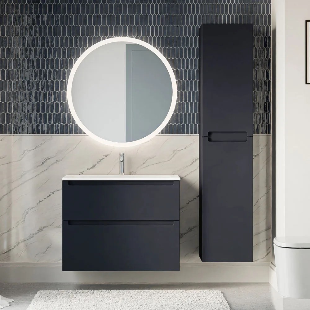 Badmöbel Set VIREO 80 cm mit Waschbecken