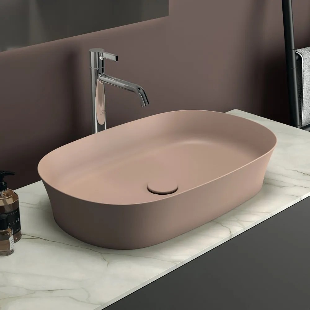 Jasnoróżowa ceramiczna umywalka 60x38 cm Ipalyss – Ideal Standard
