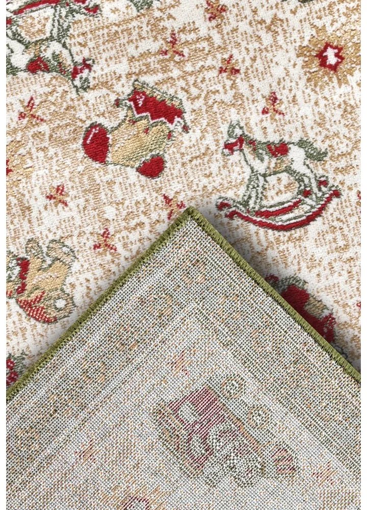 Zielony dywan z mieszanki bawełny ze świątecznym motywem 50x80 cm Toy's Delight Green Christmas – Villeroy&amp;Boch