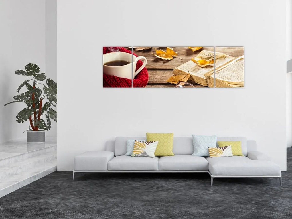 Obraz - Jesienna filiżanka herbaty (170x50 cm)