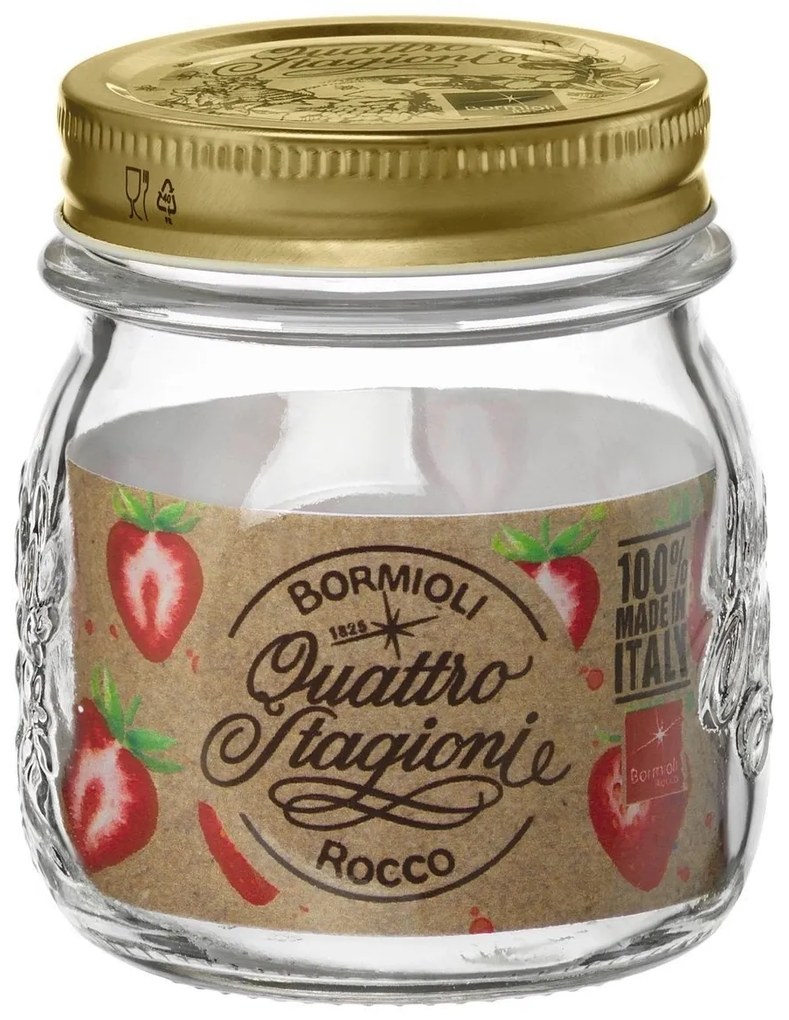 Bormioli Rocco Słoik z pokrywką Quattro Stagioni, 250 ml, 250 ml