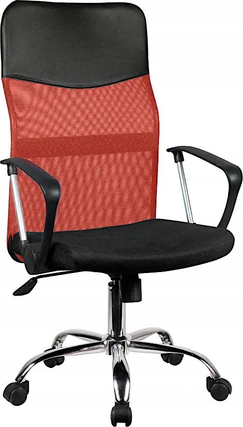 Czerwony ergonomiczny fotel obrotowy B9-L98