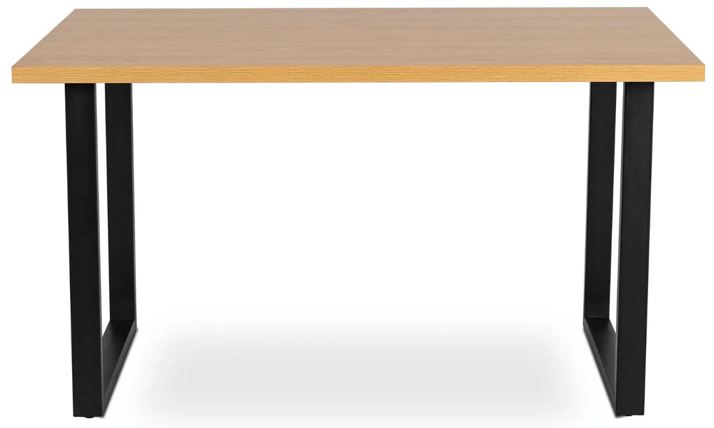 Stół Prostokątny GLOS 135 cm Dąb Złoty/Czarny do Jadalni Nowoczesny Loft