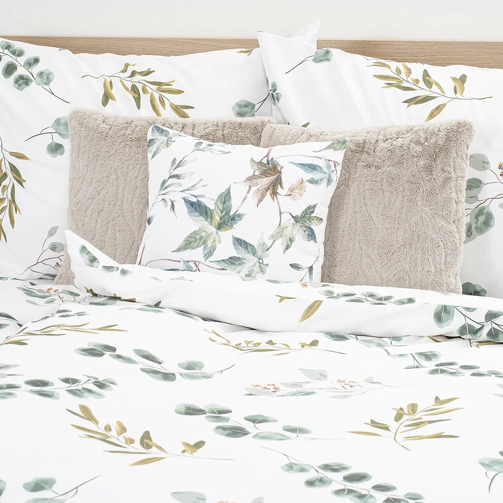 4Home Pościel bawełniana Eukalyptus, 160 x 200 cm, 70 x 80 cm