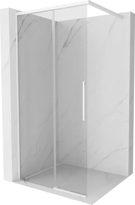 Mexen Rox ścianka prysznicowa Walk-in 110 x 200 cm, transparent 8 mm, biała - 8C2-110-003-20-00