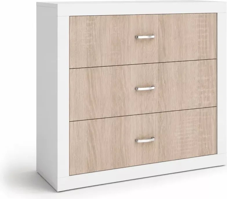 Komoda młodzieżowa Seal 100 cm nowoczesna do pokoju dziecięcego MDF biała i kolorowa