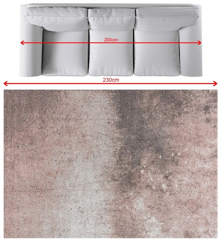 Dywan Softness cream rose 160x230cm