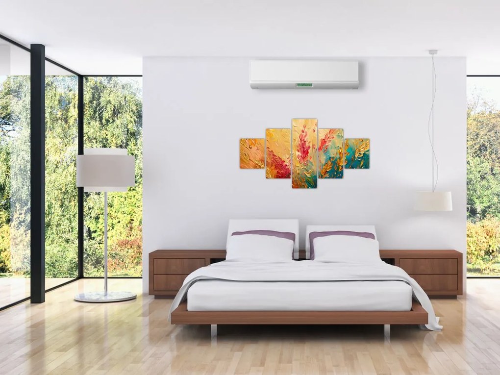 Obraz - Malowanie pola (125x70 cm)