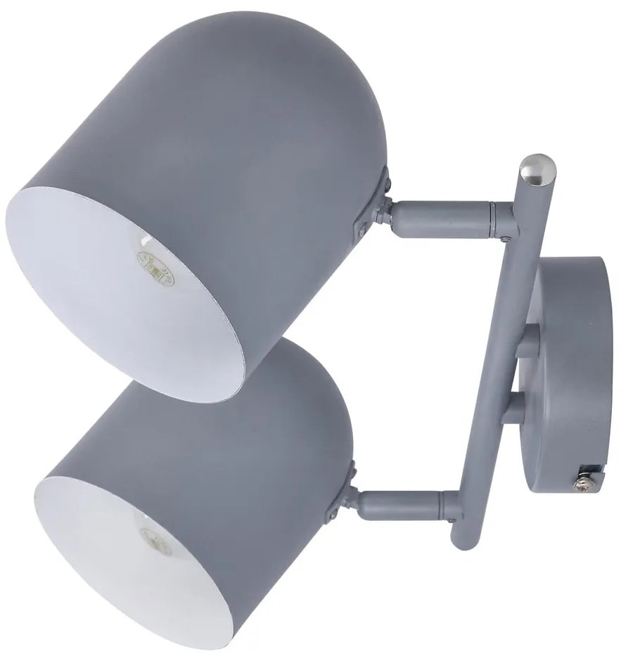 Niebieska lampa sufitowa z metalowym kloszem 38x10 cm Azuro – Candellux Lighting