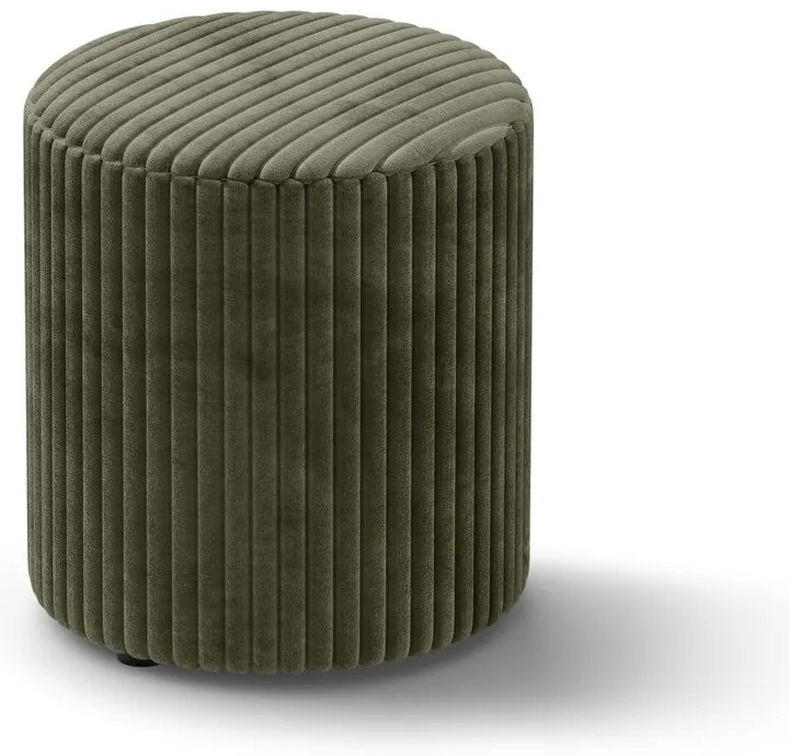 Zielony sztruksowy puf Dia – Micadoni