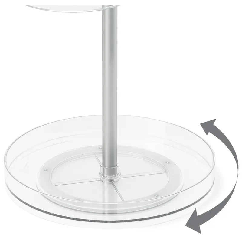 Plastikowy obrotowy organizer łazienkowy na kosmetyki Pirouette – Umbra