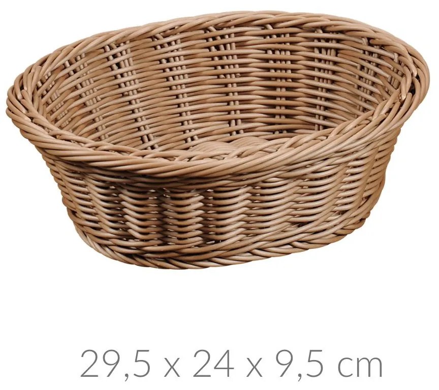 Koszyk na pieczywo, owoce, syntetyczna plecionka, Kesper