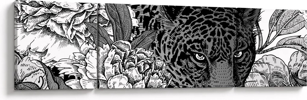Obraz - Egzotyczny ogród (170x50 cm)