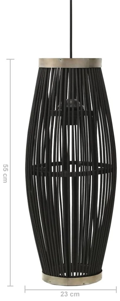 Czarna lampa wisząca WILLOW