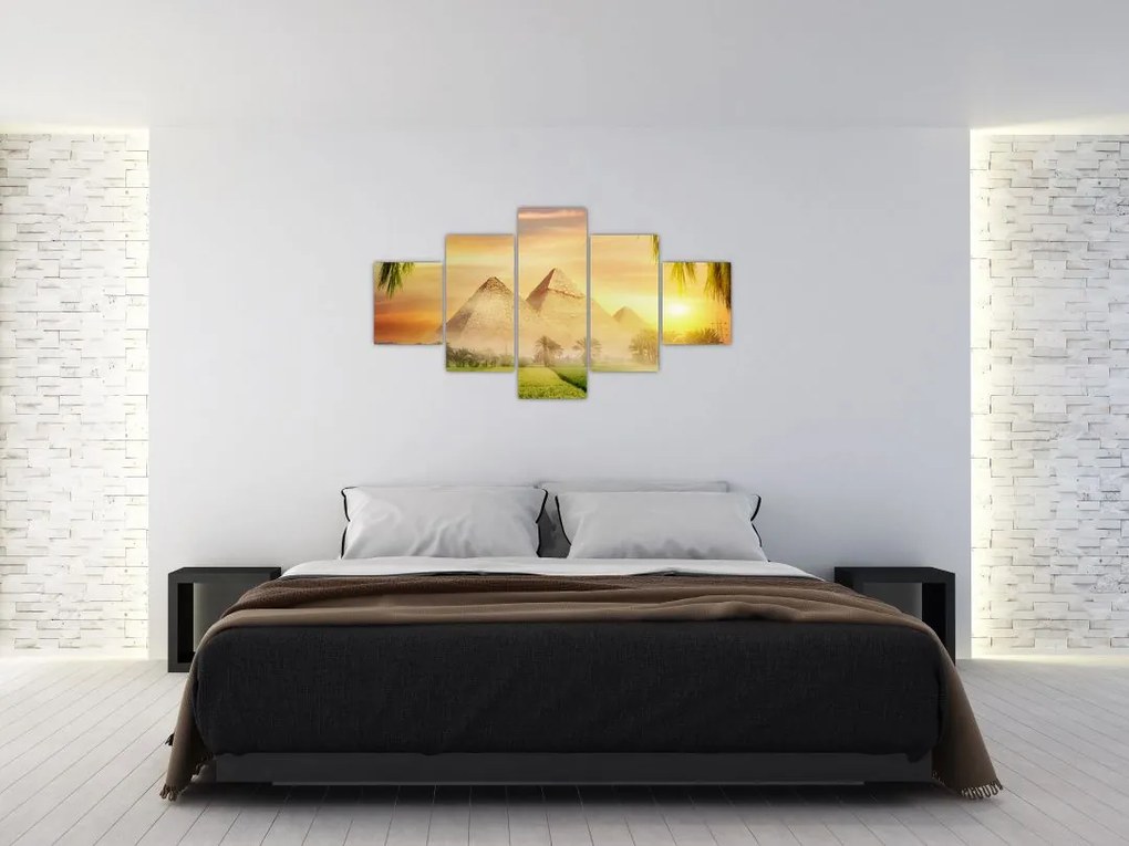 Obraz - Piramidy (125x70 cm)