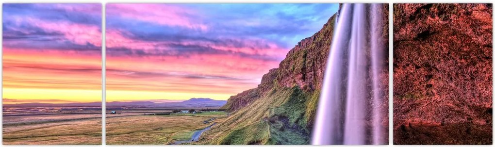 Obraz - Wodospad Seljalandsfoss (170x50 cm)