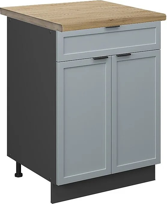 Szafka dolna do kuchni jasnoniebiesko-szary 60x60x82 fame-line