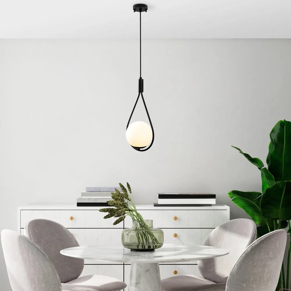 Lampa wisząca ze szklanym kloszem Sessiz – Opviq lights
