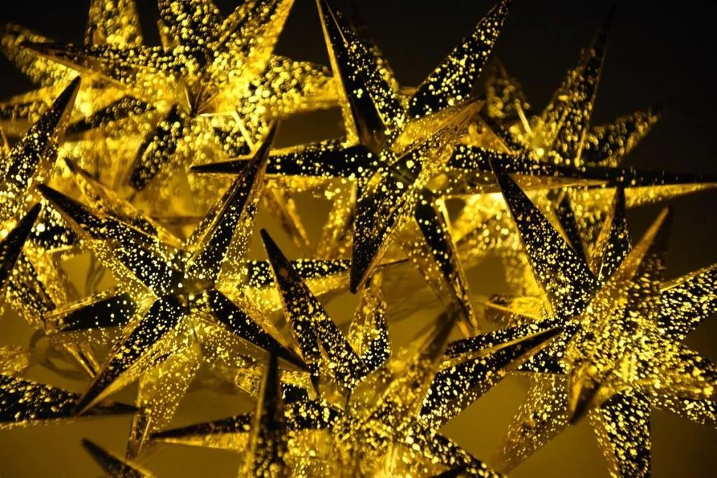 Łańcuch świetlny LED, 10 diod LED, gwiazdy, 12 cm