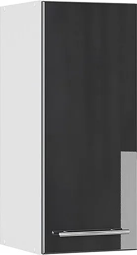 Szafka ścienna antracyt wysoki połysk 30x34.1x72 fame-line