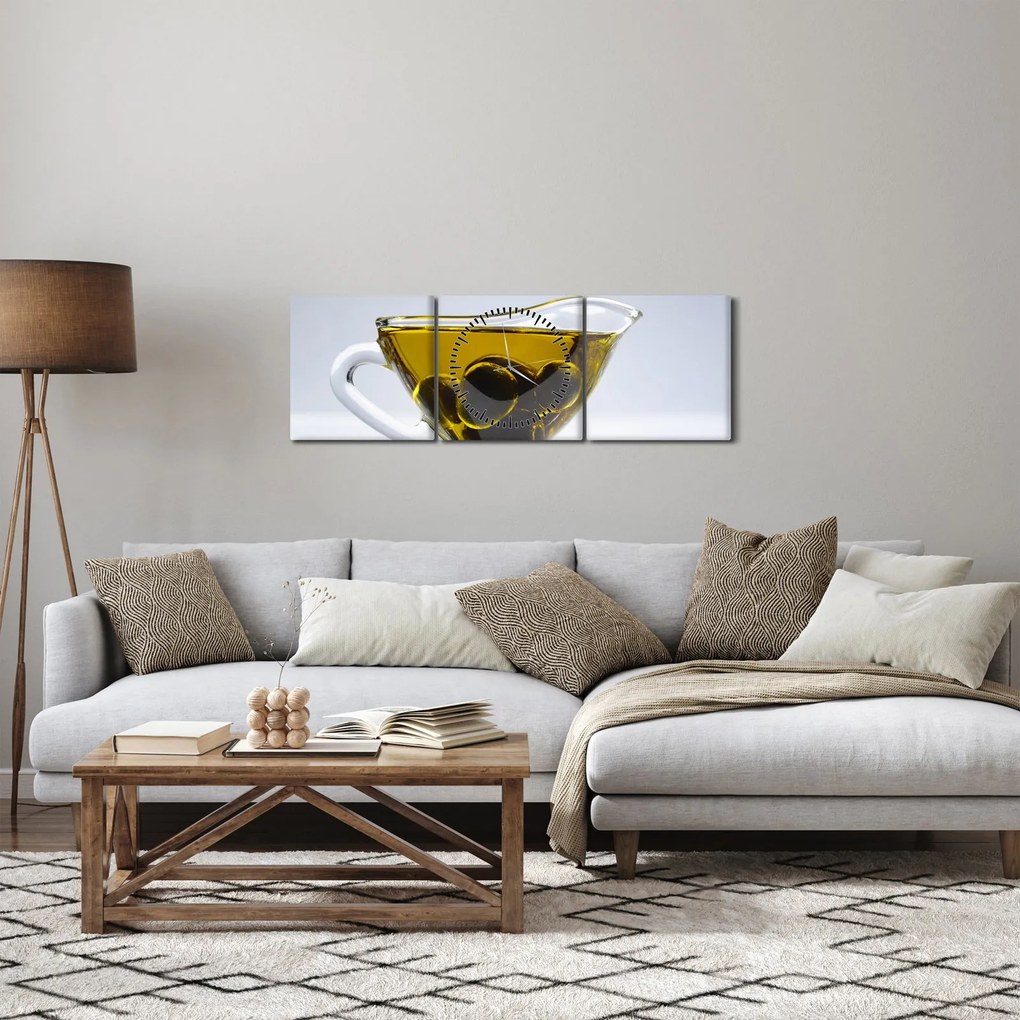 Obraz oliwy z oliwek (z zegarem) (90x30 cm)