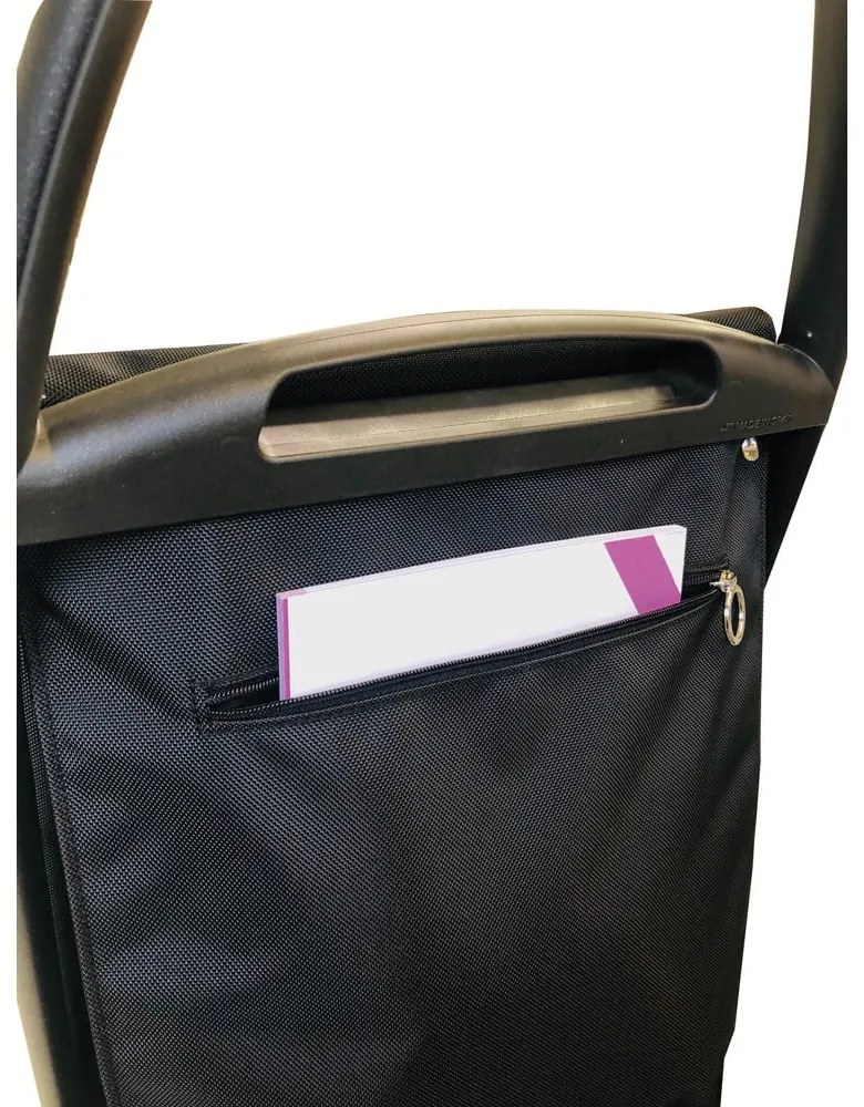 Torba na zakupy na kółkach 53 l Com Tweed Polar Black Tube – Rolser