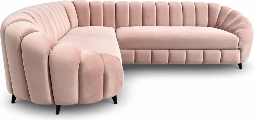 Narożnik Verno 210x270 z funkcją spania nowoczesny tapicerowany do salonu na nóżkach