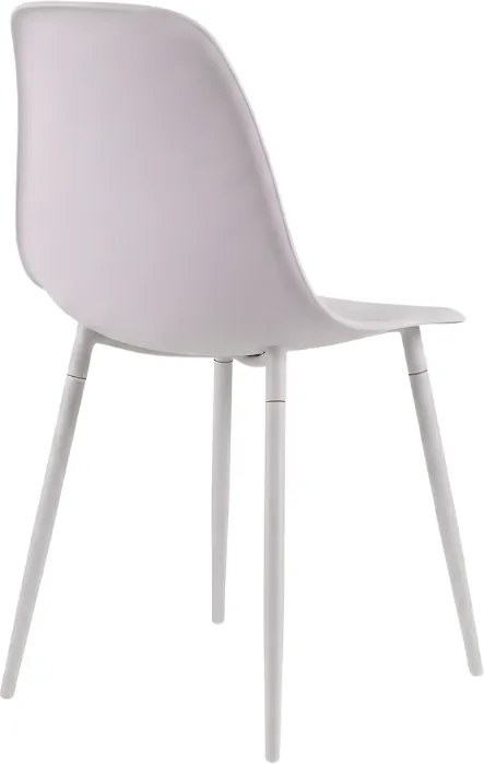 Krzesło do kuchni OSAKA plastikowe, różowo-szare