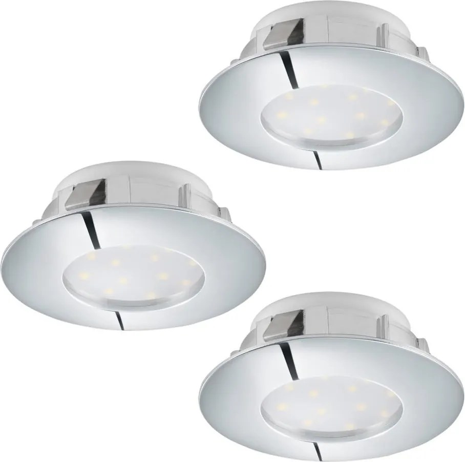 Eglo 95822 - ZESTAW 3x wpuszczanych opraw sufitowych PINEDA LED/4,9W/230V