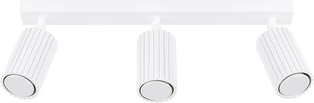 Lampa Sufitowa Minimalistyczny Karbon, Aluminium - 3 Źródło - L.45 X H.16.5 Cm - Biały