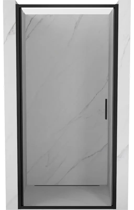 Mexen Exo drzwi prysznicowe uchylne 55 cm, transparent, czarne - 817-055-000-70-00