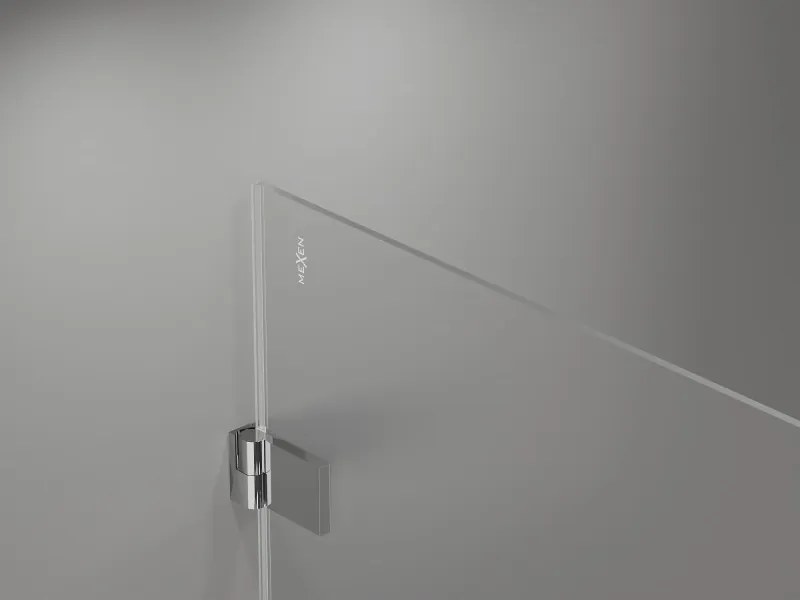 Mexen Lunar-B drzwi prysznicowe uchylne lewe 80 cm, transparent, chrom - 832-080-000-01-00-L