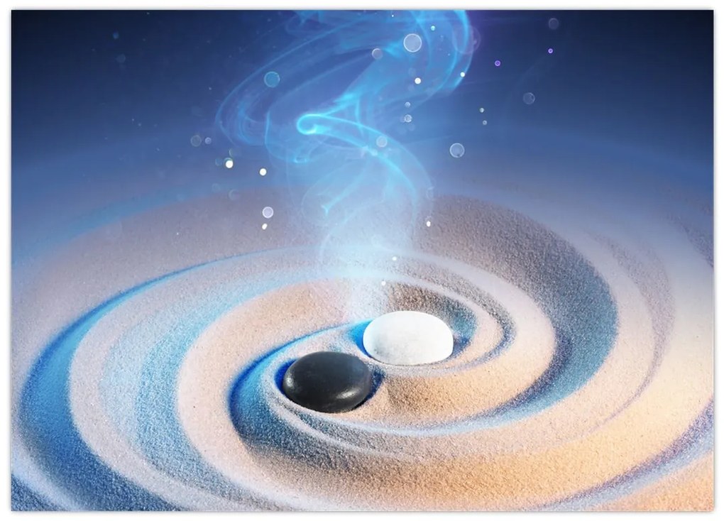 Obraz - Eteryczny yin-yang (70x50 cm)