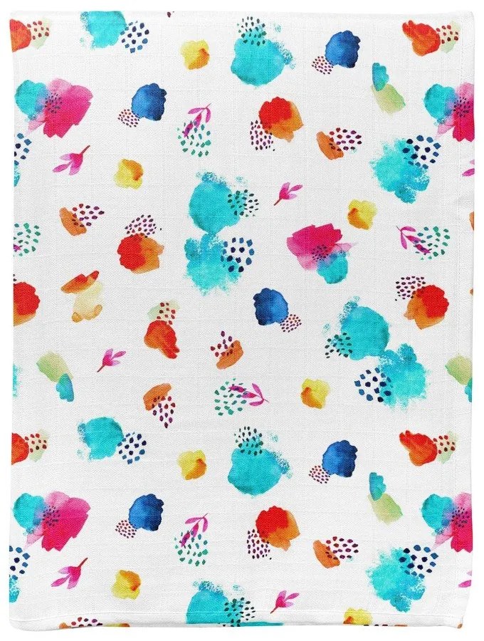 Biały koc dziecięcy muślinowy 75x100 cm Summer – Mijolnir