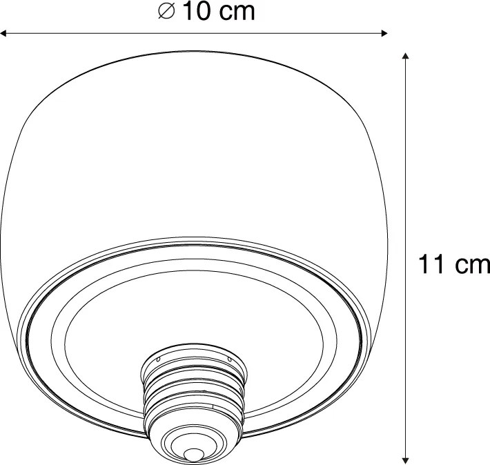 Żarówka dekoracyjna LED E27 czarna 6W 370 lm 3000K