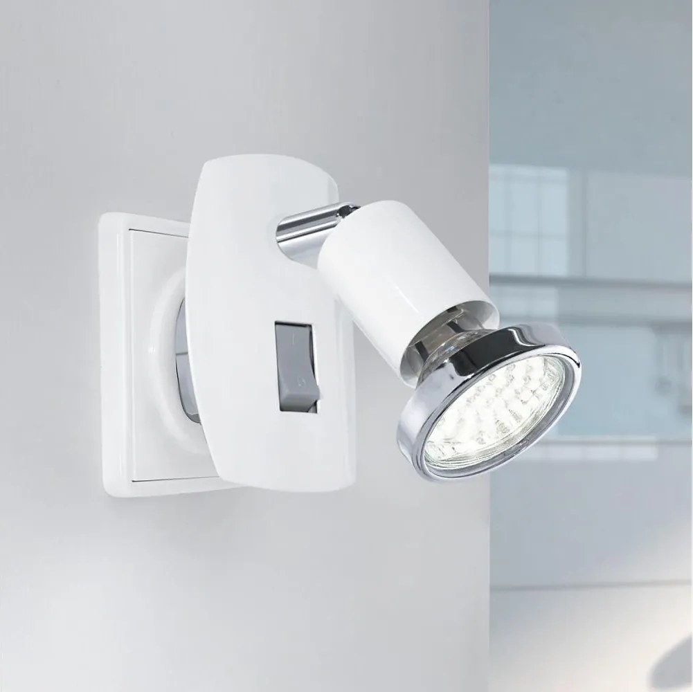 Eglo 902365 - LED oprawa wtyczkowa MINI 1xGU10/2,8W/230V biała