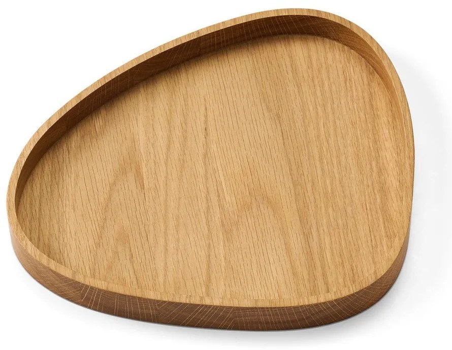 Drewniany pojemnik dekoracyjny w naturalnym kolorze 26x23x3 cm Curve L – LIND DNA