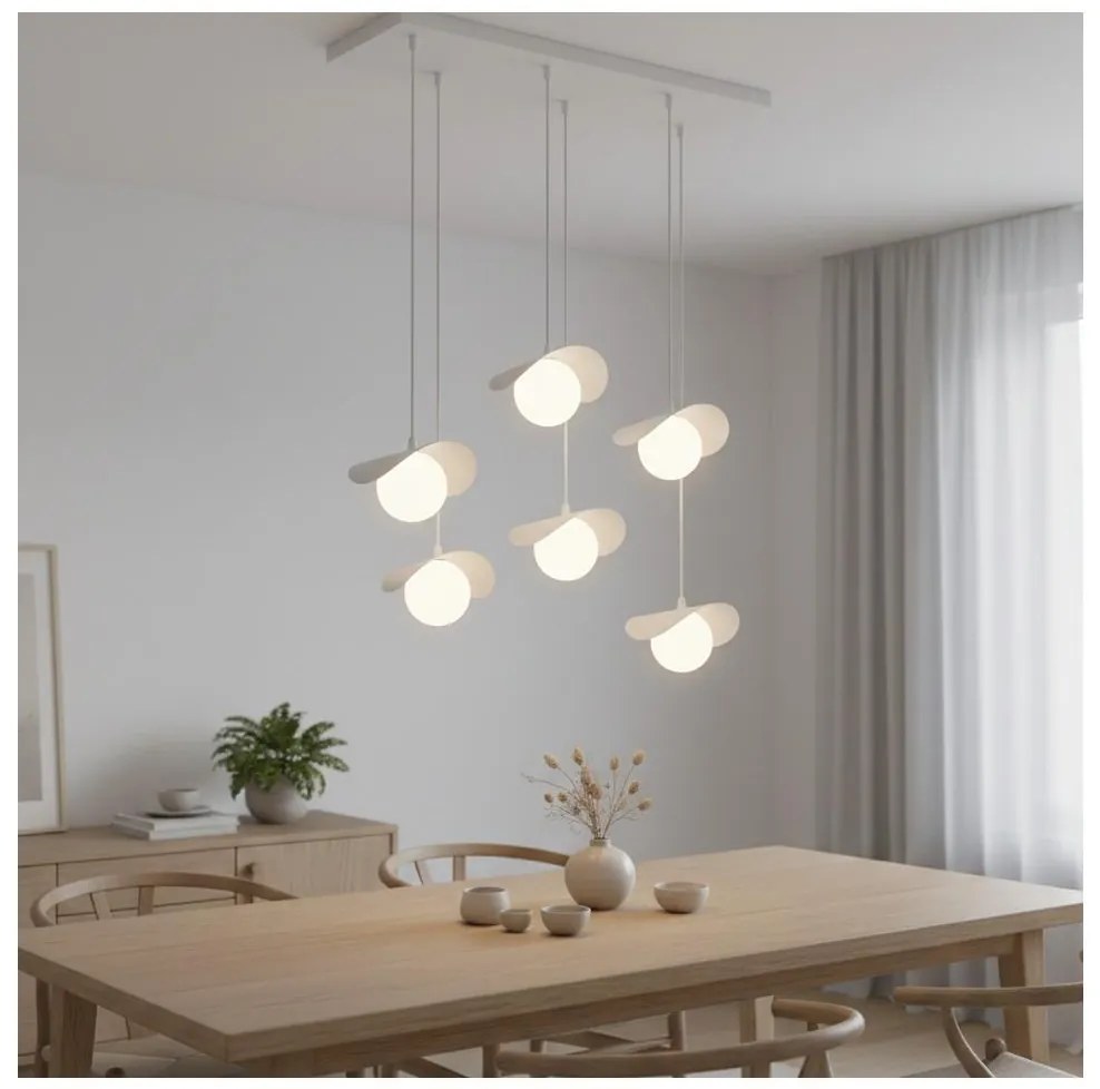 Żyrandol na lince RITUAL 6xG9/8W/230V biały