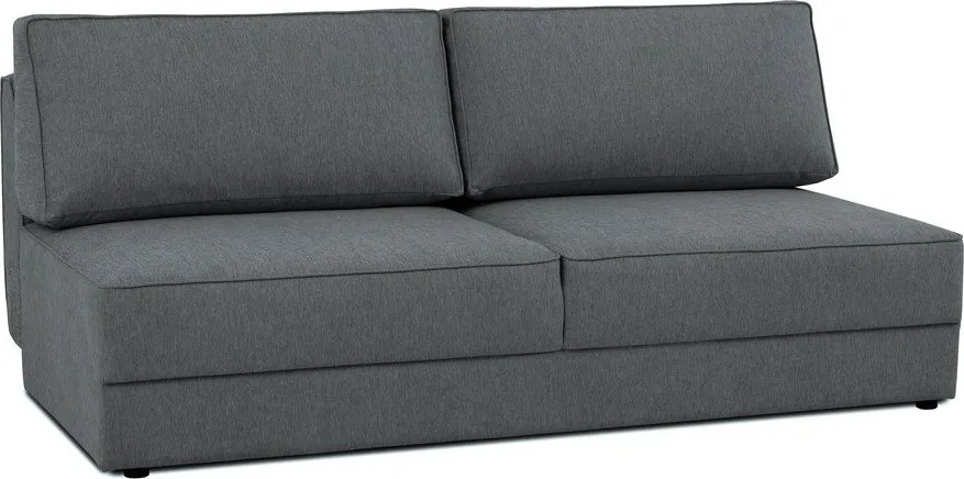 Ciemnoszara rozkładana/ze schowkiem sofa 202 cm Dora – Scandic