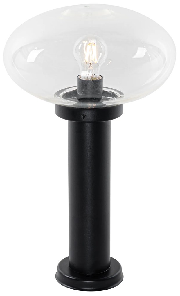 Nowoczesny klosz ogrodowy czarny 50 cm - Elly