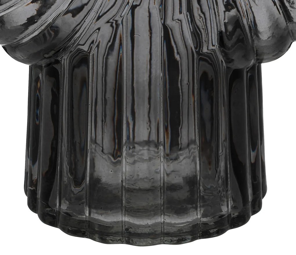 Wazon z barwionego szkła COQUILLAGE, 25 cm