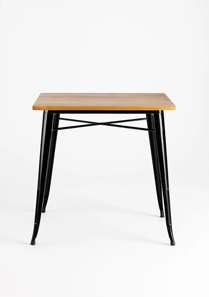 Kwadratowy stó z naturalnego drewna Torix 80 cm