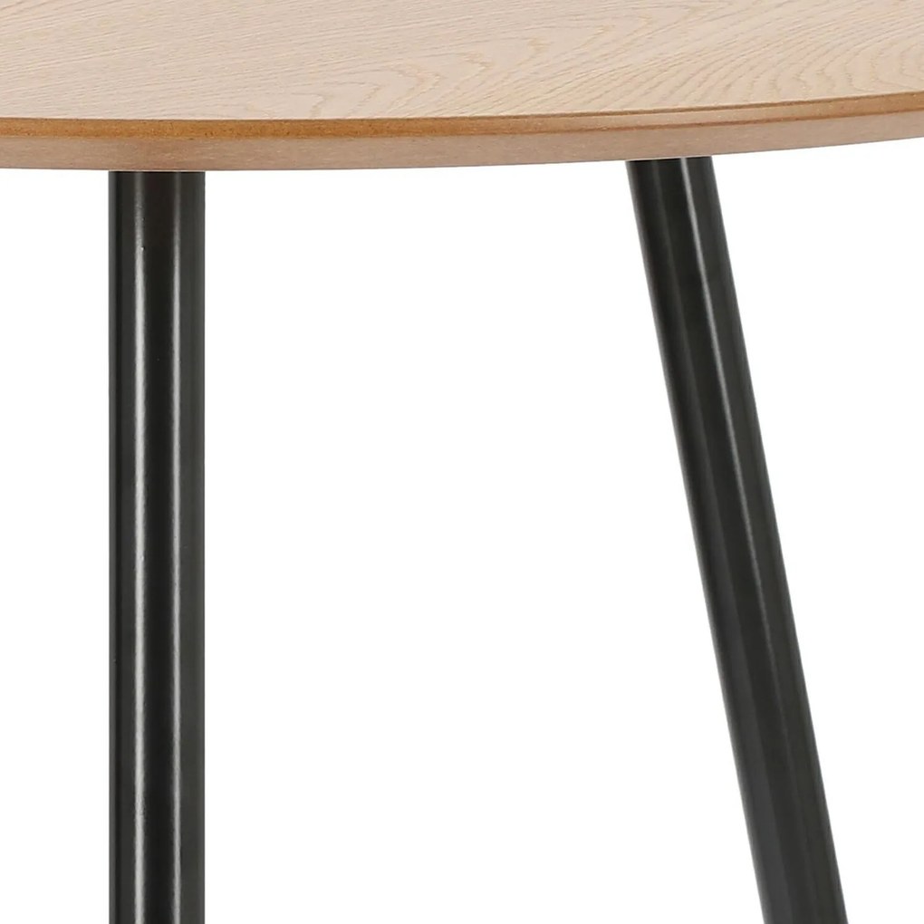 Okrągły stół na trzech nogach Sottile w stylu loft